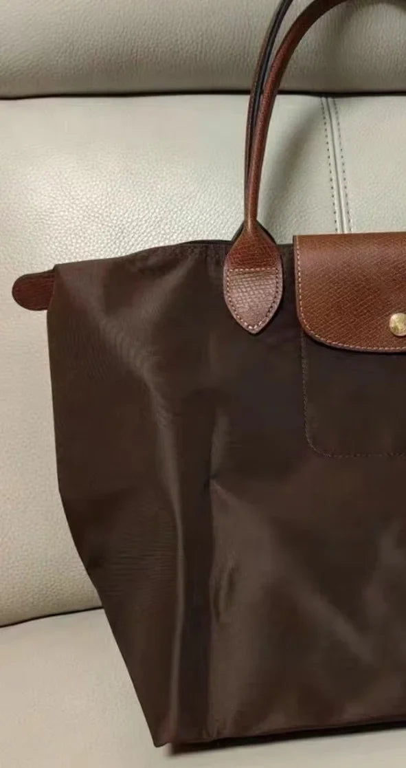 HOT Women Foldable hobo Bags Classics Lady Tote Bag Embroidered Shoulder Bags  Fashion Nylon Handbag Bag for travel