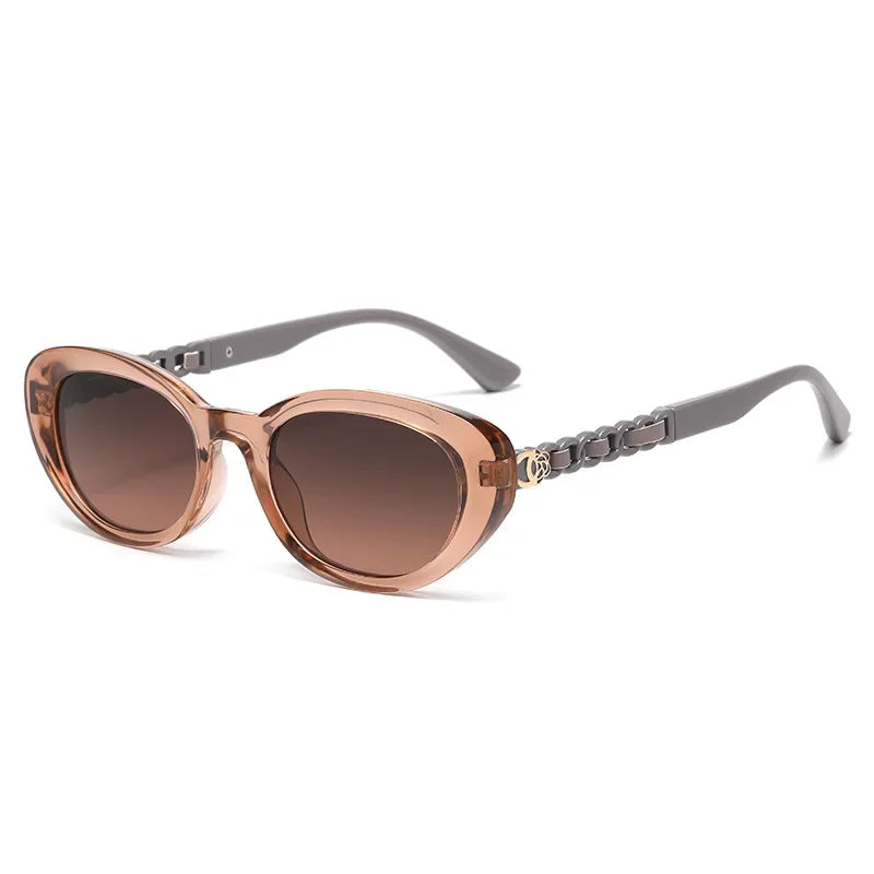 2025 Oval Sunglasses for Women Small Frame Luxury Designer High Quality Sunglass Men Fashion Lentes De Sol Mujer Gafas