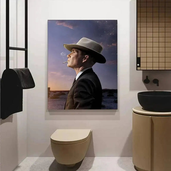 O-Oppenheimer Poster HD art sticky wall waterproof home bar decoration canvas wall art gift printing poster
