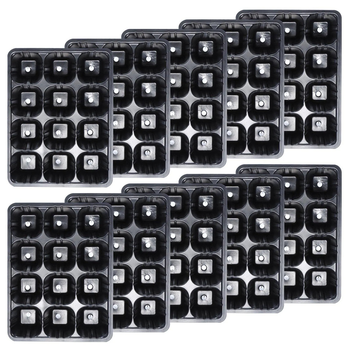12 Holes Vegetable Seedling Pots Seedling Tray Garden Pots Durable Seed Germination Plant Flower Pots Grow Box For Planting