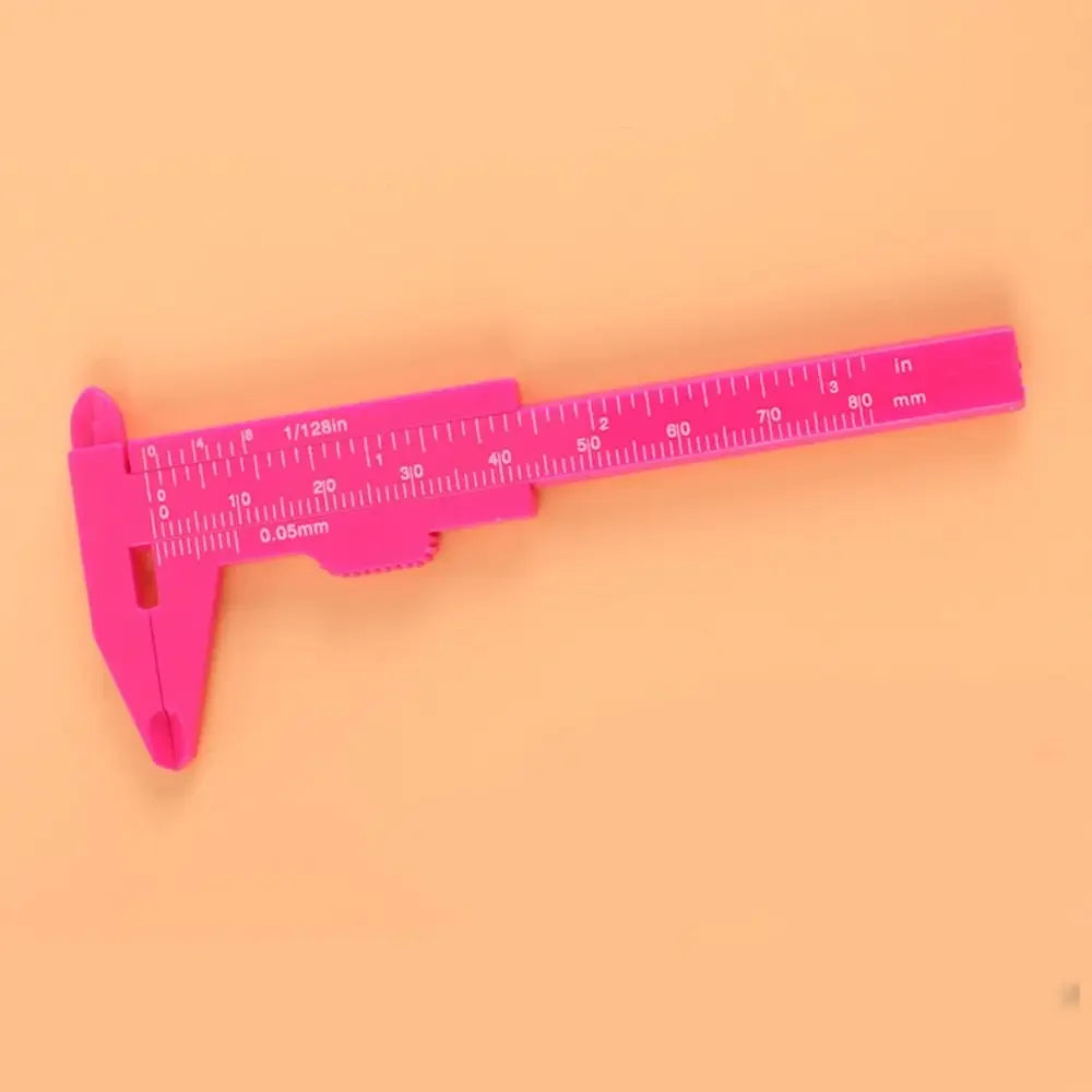 Portable 80mm Plastic Eyebrow Measuring Vernier Caliper Tattoo Microblading Caliper Ruler Permanent Makeup Measurement Tools