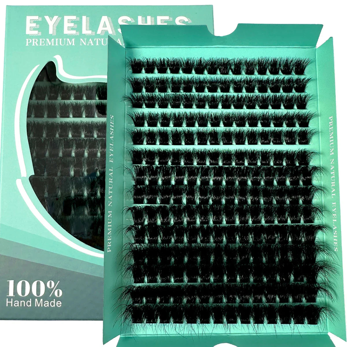 160D 8-20mm 5D Fluffy Thick Soft Individual DIY Clusters Eyelash Extension D Curl 280pcs Natural Segmented Eyelash Makeup Tools