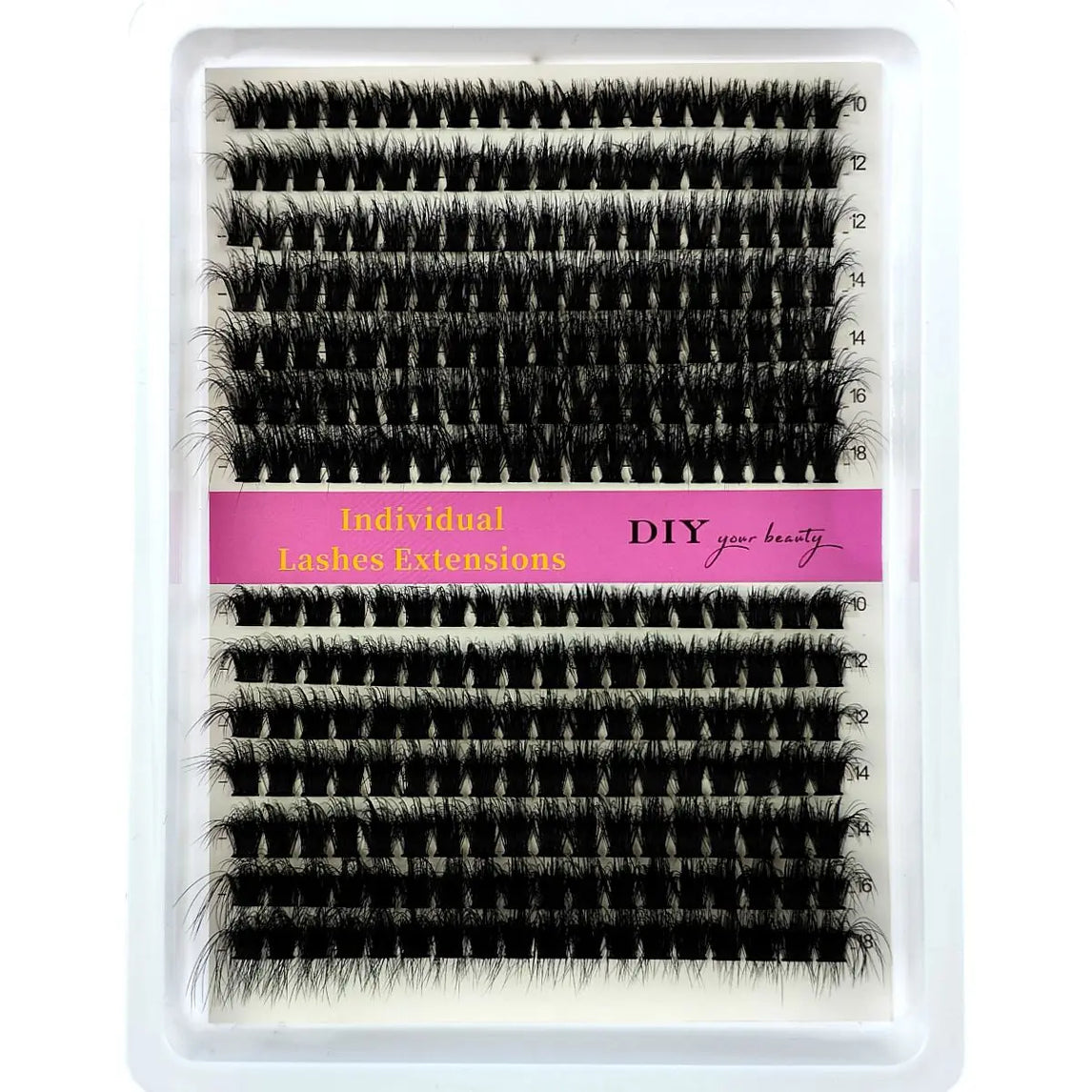 14 Rows 5D Fluffy Cluster Lashes 40D60D/80D/100D Thick Eyelash CC/D/DD Curl 10-18mm Mix Individual Lashes DIY Lash Extensions