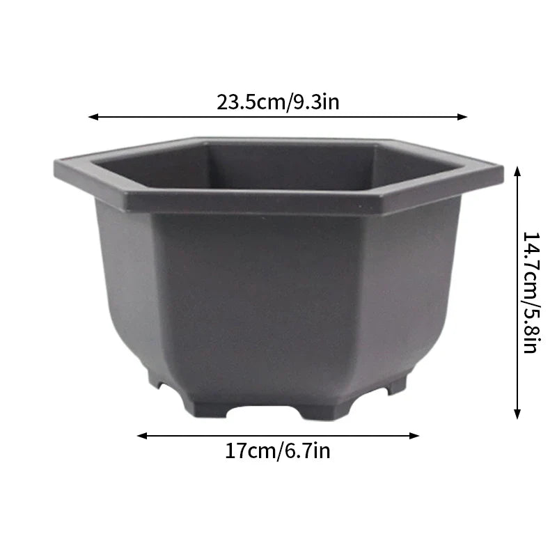 Flowerpots Imitation Purple Clay Succulent Plants Pots Outdoor Garden Landscape Bonsai Pot Trays Rectangular Square Planter