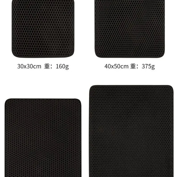 Cat Litter Mat With Gift Double Layer Waterproof Pet Litter Box Mat Non-slip Sand Cat Pad Washable Bed Mat Clean Pad Products