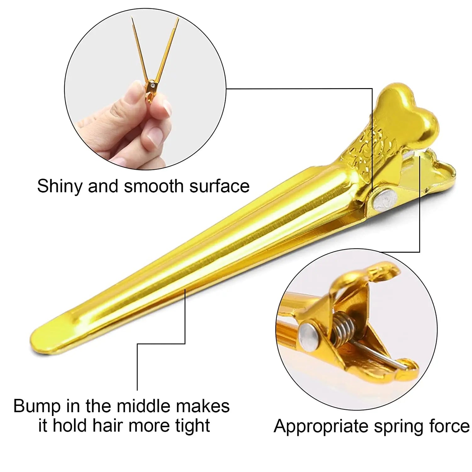 50Pcs Mini Barber Hairdressing Clips Heat Resistant Metal Diy Color Hairpins Pro Salon Haircut Household Styling Hair Clips Tool