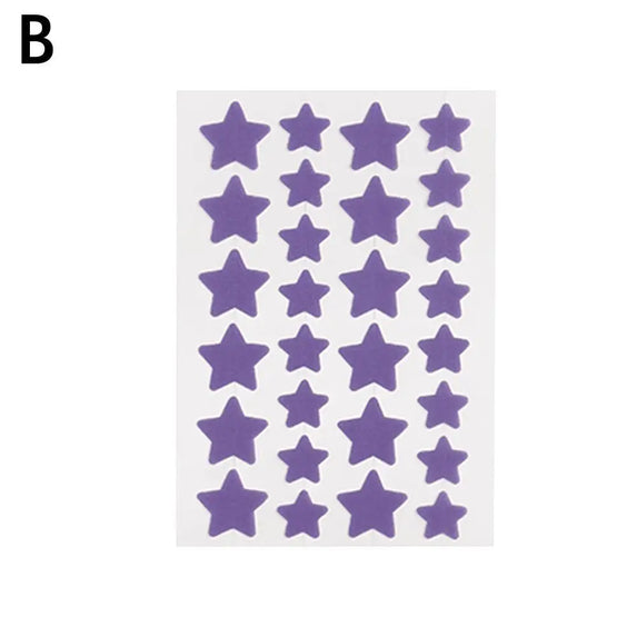 5/6ps Color Star Invisible Skin Care Patch PE Material Waterproof A Variety Of Colors To Choose