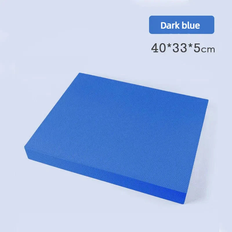 TPE Yoga Balance 5cm Mat Fitness Yoga Equipment Adult Plank Kneeling Mat Yoga Core Training Thickened Cushioned Exercise Mat