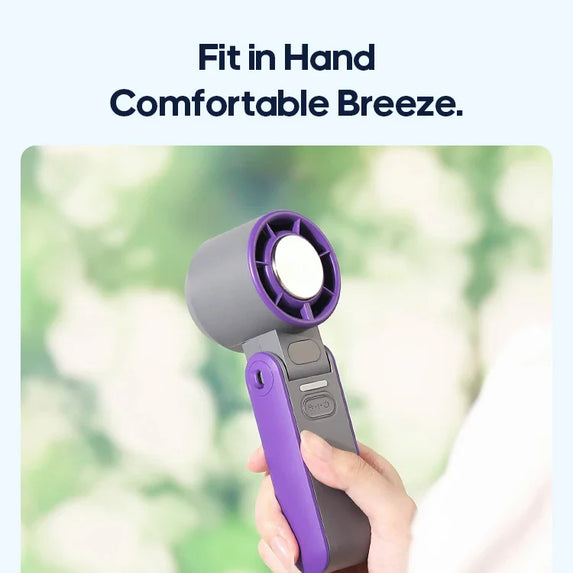 KINSCOTER Outdoor Foldable Portable Handheld Fan Mini Cooling Rechargeable 3600mAh 100-level Free Control High Speed Turbo Fan
