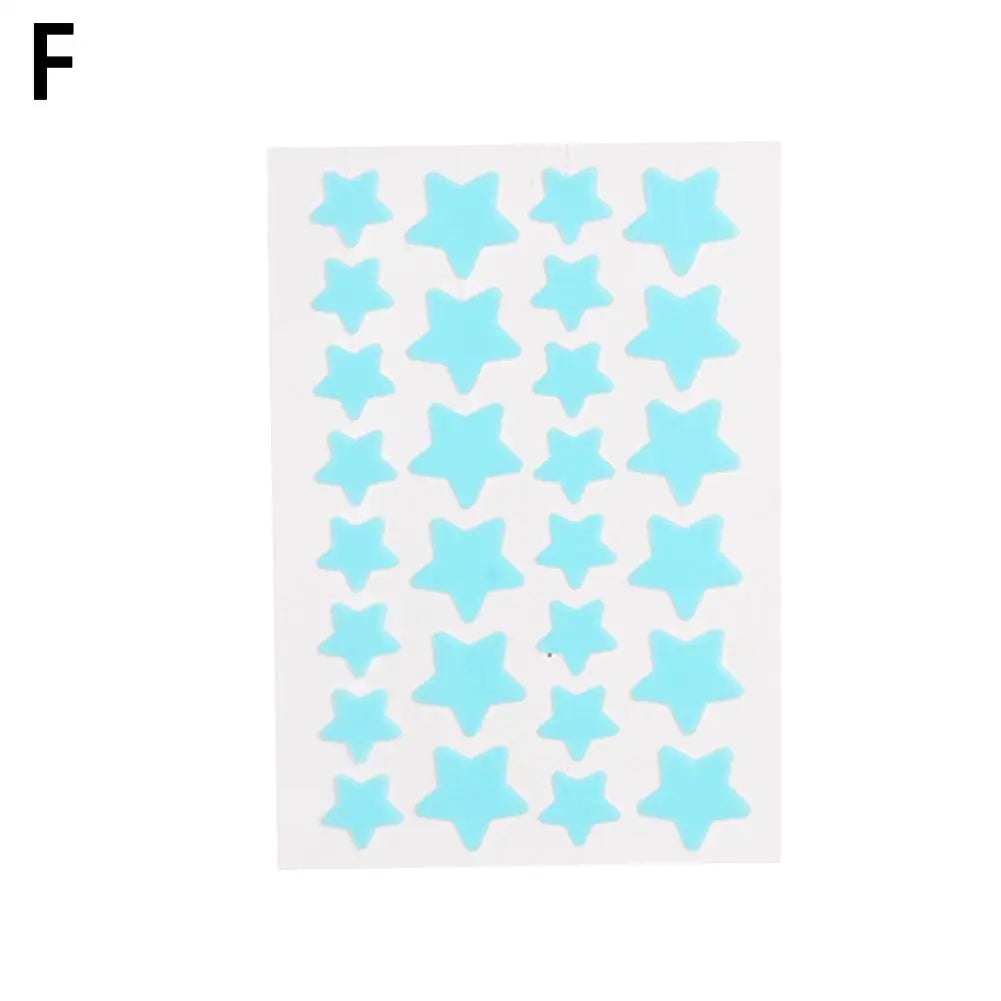 5/6ps Color Star Invisible Skin Care Patch PE Material Waterproof A Variety Of Colors To Choose