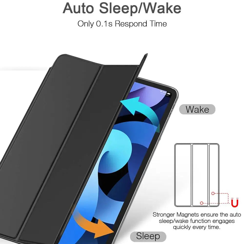 Tablet Stand Protection Flip For Samsung Galaxy Tab A8 10.5'' 2021 Cover for SM-X200 X205 Case Tri-fold Back Case for x200 Film