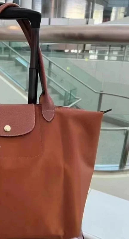 HOT Women Foldable hobo Bags Classics Lady Tote Bag Embroidered Shoulder Bags  Fashion Nylon Handbag Bag for travel