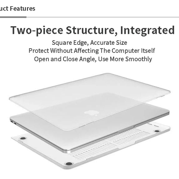 Frosted Laptop Case For 2020 Macbook Pro 13 Touch Bar A2159 A2289 A2338 Air 13 inch A2337 A2179 A1932 A1466 With Keyboard Cover