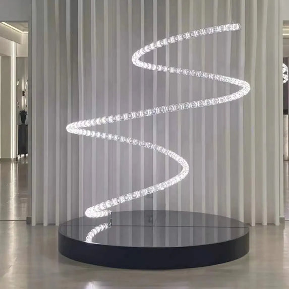 Post-modern simple luxury dining room glass chandelier Nordic designer minimalist art strip living room study bar