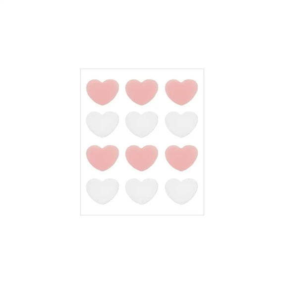12/20 Counts Acne Care Patches Cute Pink Heart Shaped Acne Pimple Patches Invisible Acne Cover Treatment Stickers Skin Care