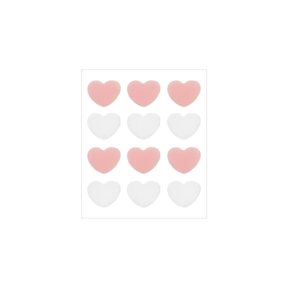 12/20 Counts Acne Care Patches Cute Pink Heart Shaped Acne Pimple Patches Invisible Acne Cover Treatment Stickers Skin Care