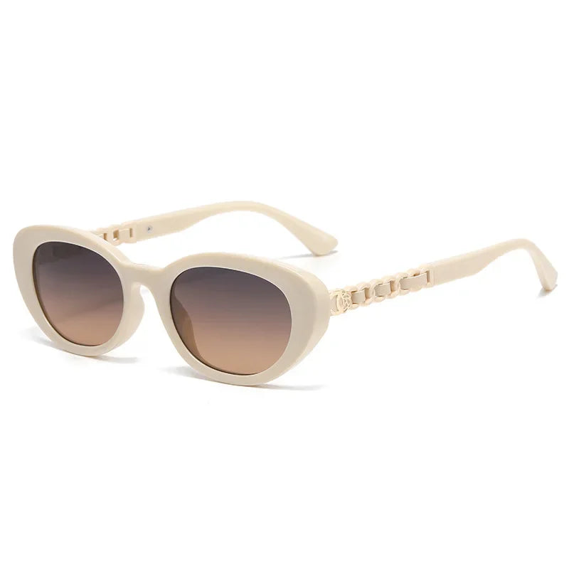 2025 Oval Sunglasses for Women Small Frame Luxury Designer High Quality Sunglass Men Fashion Lentes De Sol Mujer Gafas