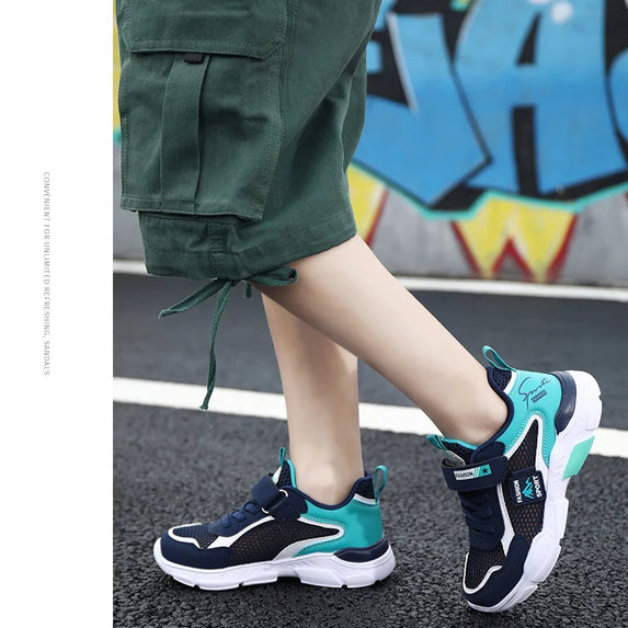 Single Net Children's Shoes Boys Sneakers Summer Breathable Non-slip Surface Girls Casual Tennis Sports Running Outdoor Shoes