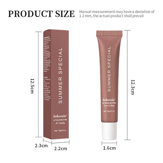 Summer Lip Balm Moisturizing Mirror Lip Gloss Lip Vanilla Mint Iced Coffee Cake Smell Lipstick Transparent Lip Oil  Makeup