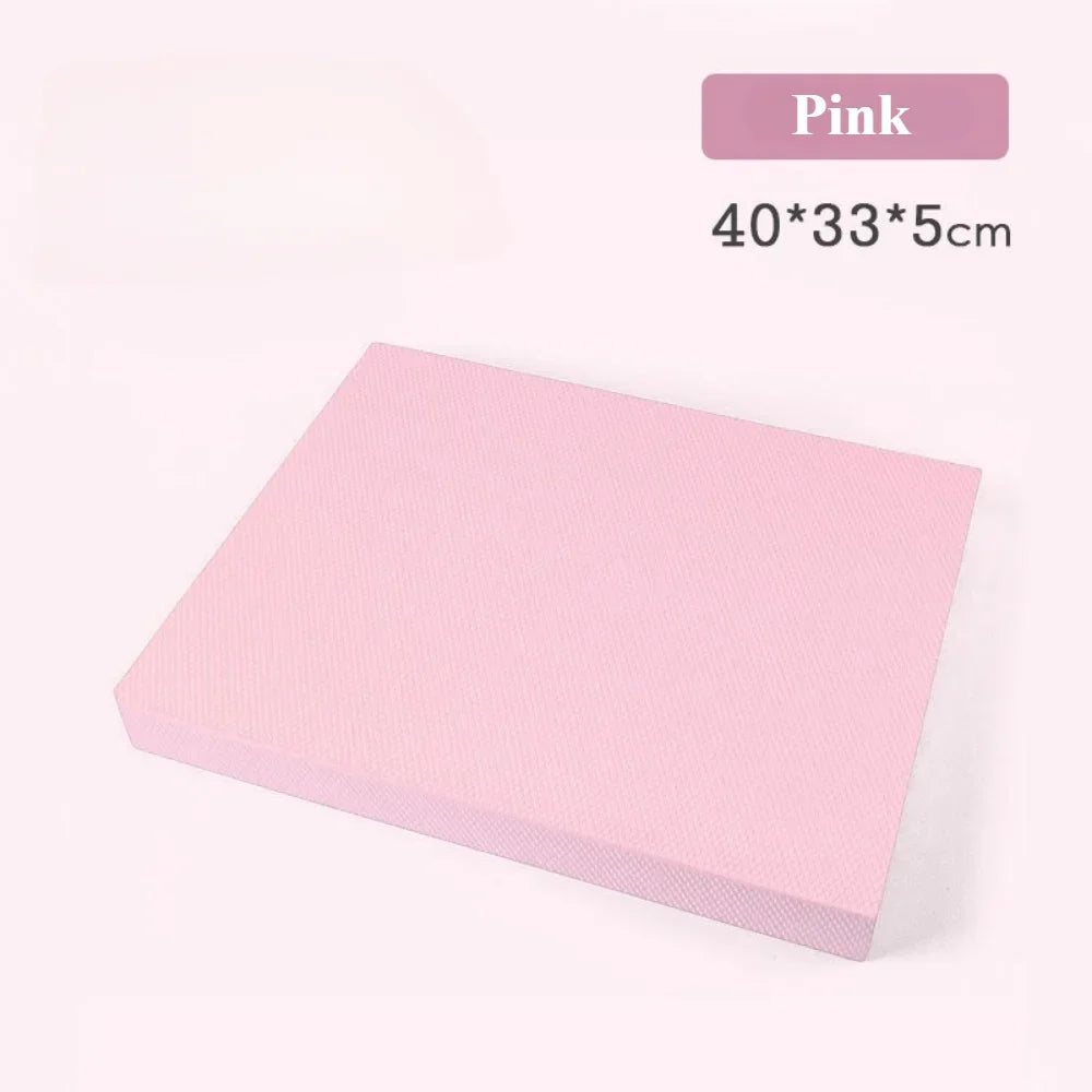 TPE Yoga Balance 5cm Mat Fitness Yoga Equipment Adult Plank Kneeling Mat Yoga Core Training Thickened Cushioned Exercise Mat