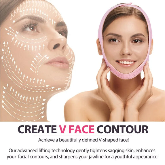 Thin Face Bandage V Face Lift Tightening Mask Facial Wrinkles Anti Sagging Facial Shaping Face Shield Improvement Double Chin