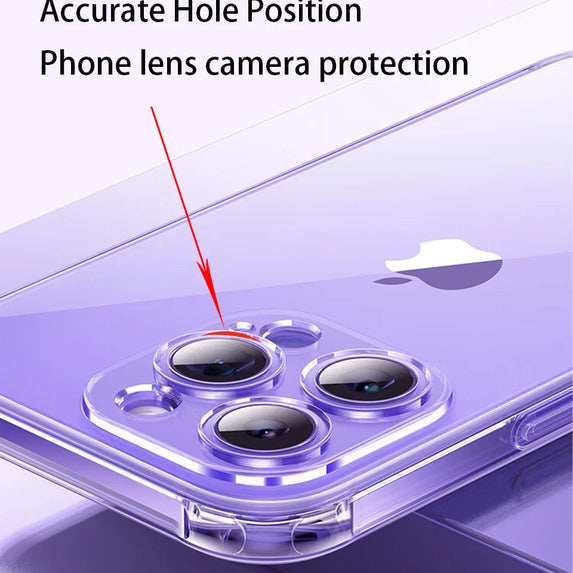 Clear Phone Case For iPhone 14 11 12 13 15 Pro Max Silicone Soft For iPhone XS Max XR X 8 7 6 Plus Transparent Back Cover Case