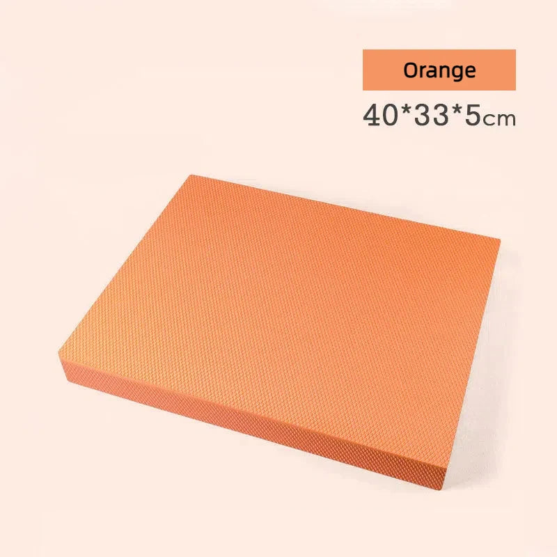 TPE Yoga Balance 5cm Mat Fitness Yoga Equipment Adult Plank Kneeling Mat Yoga Core Training Thickened Cushioned Exercise Mat