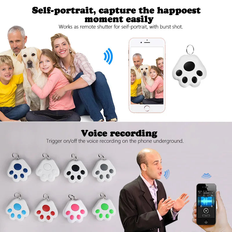 Pet Dog Cat Children's Intelligent Anti Loss Device Bluetooth 5.0 Mobile Phone Two-way Alarm Car Wallet Keychain Accessories