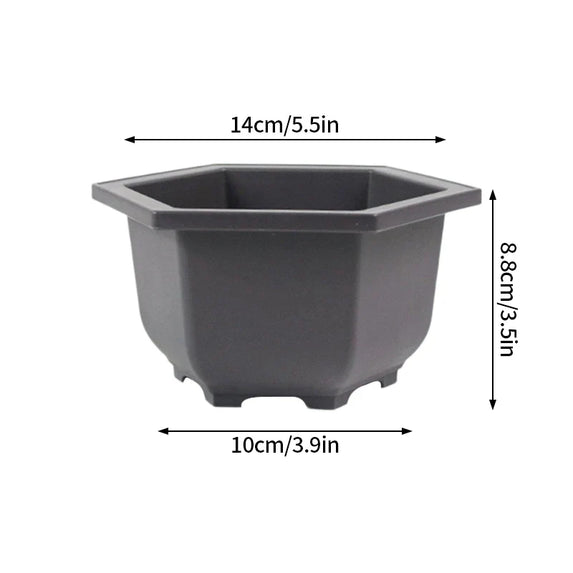 Flowerpots Imitation Purple Clay Succulent Plants Pots Outdoor Garden Landscape Bonsai Pot Trays Rectangular Square Planter