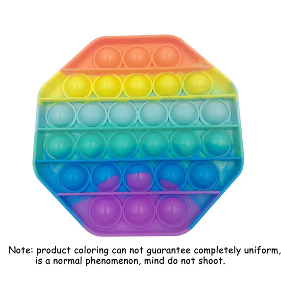 Silicone Rubber Anti Anxiety Stress Relief Push Pop Bubble Rainbow Pumpkin Ghost Fidget Toys Squeeze The Toy for Kids Adults