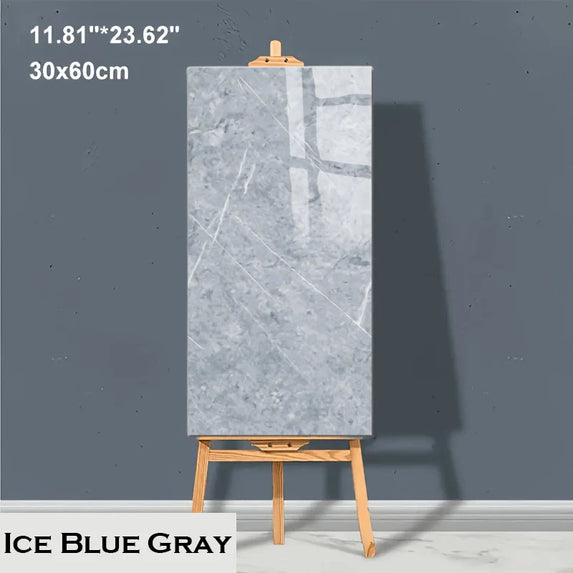 10-20pcs 30x60cm Self-Adhesive Marble PVC Floor Tiles Waterproof Peel Stick Wall Sticker Kitchen Bathroom Removable Home Decor 