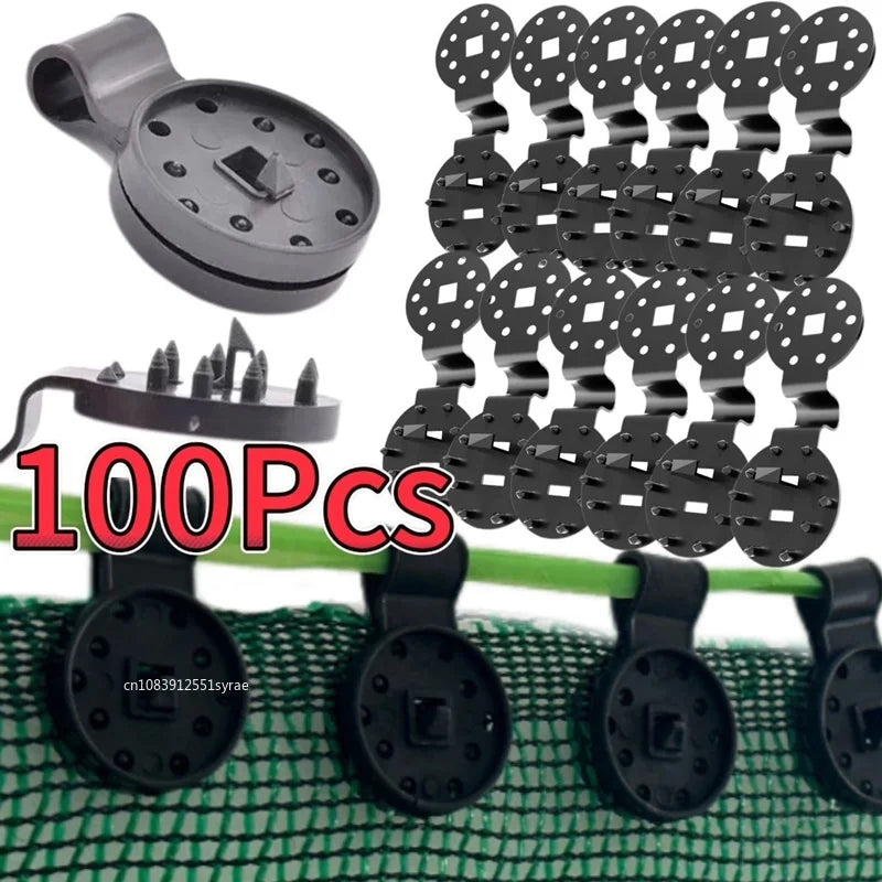 5/10/100pcs Heavy Duty Lock Grip Plastic Clips Greenhouse Shade Cloth Fix Clamp Tarp Clips Fence Fabric Clips for Garden Netting