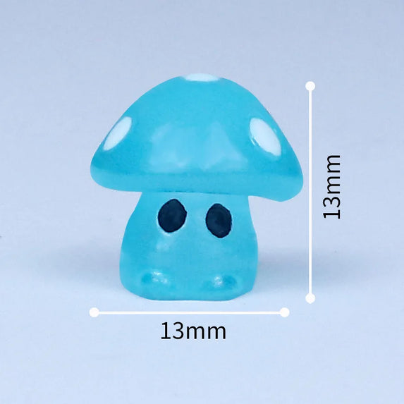 5-20PCS Mini Mushroom Elf Moss Microlandscape Decoration Miniature Luminous Mushrooms Fairy Garden Accessories Home DIY Decor