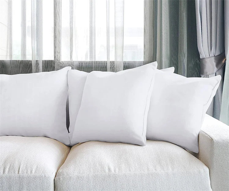 45x45cm Throw Pillow Insert Premium Soft Cotton Euro Square Decorative Pillow Core Set for Bed Sofa Couch JAF018