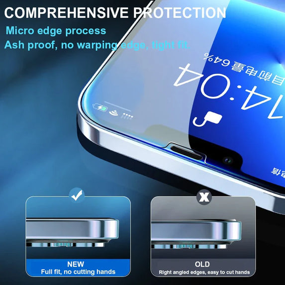 5pcs Tempered Glass For iPhone 14 13 12 11 Pro Max Screen Protector For IPhone 6 6s 7 8 15 Plus SE X XS XR 14Pro Glass Film