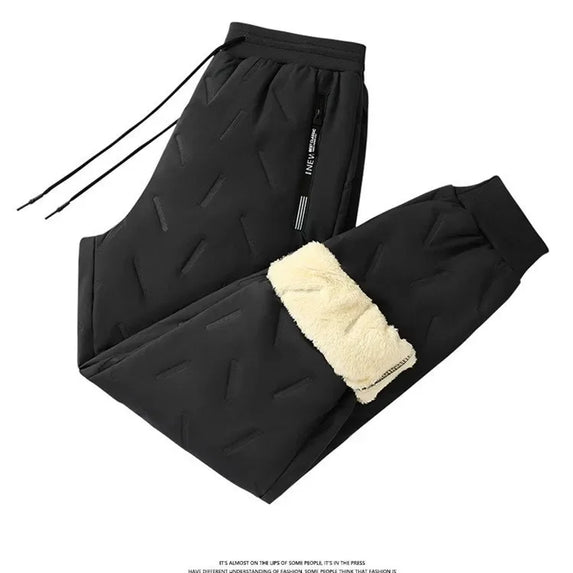 Men's Cotton Jacket Lamb Velvet Winter Loose Outerwear Fleece Lined Thick Warm Windproof Stand Collar Casual Jacket