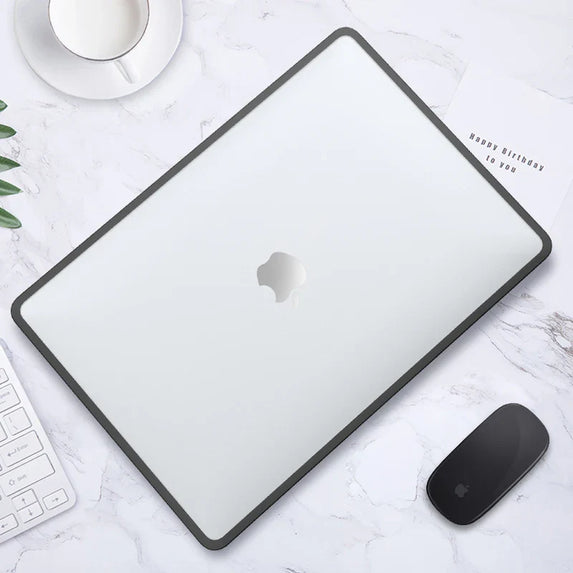 Laptop Case For 2022 MacBook M2 Pro 13 A2338 Cover with Cooling Holes TPU Edge PC Cover for 2023 M3 Pro 14 16.2 Air 15 Case