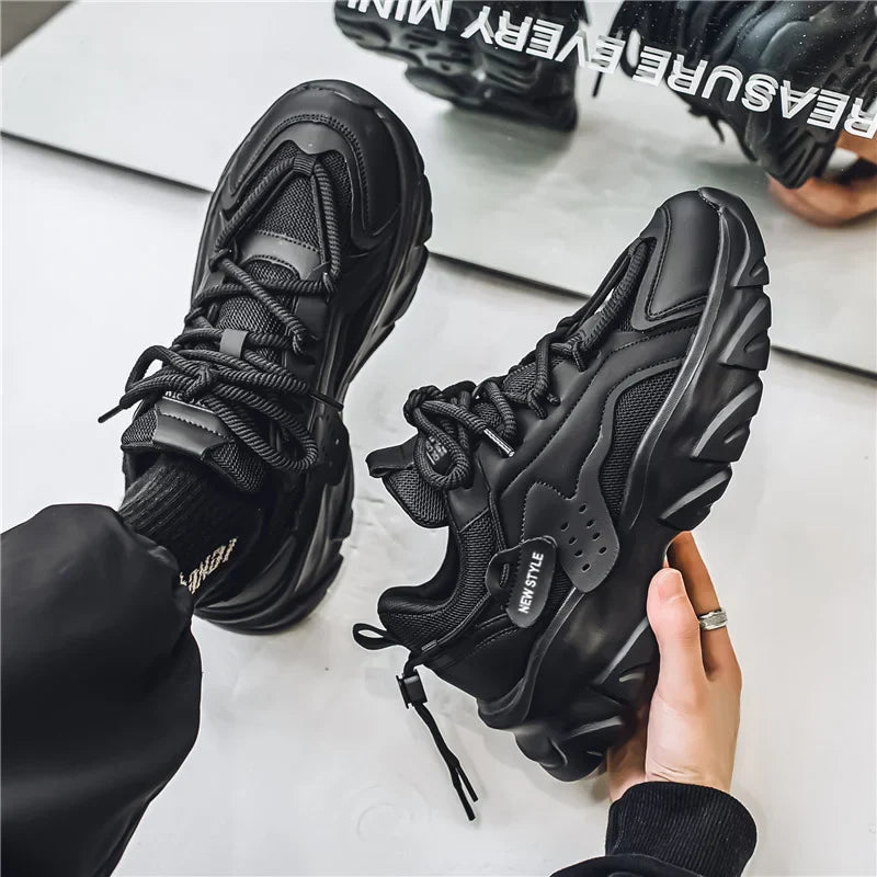 Men's Shoes Spring and Summer Mesh Breathable Casual Sports Shoes Running Shoes Dad Shoes