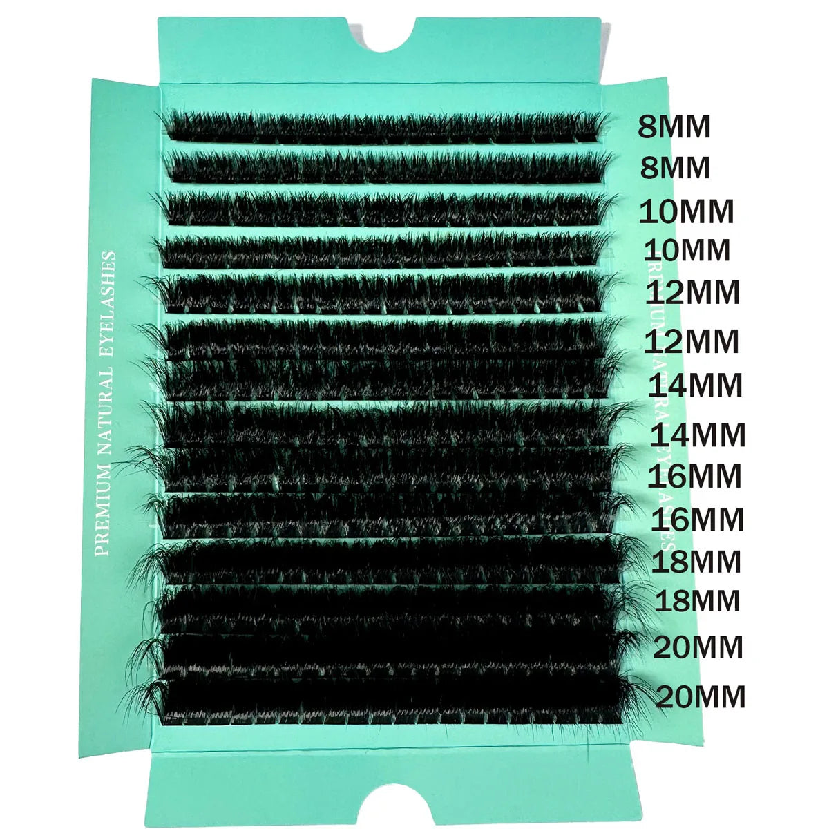 160D 8-20mm 5D Fluffy Thick Soft Individual DIY Clusters Eyelash Extension D Curl 280pcs Natural Segmented Eyelash Makeup Tools