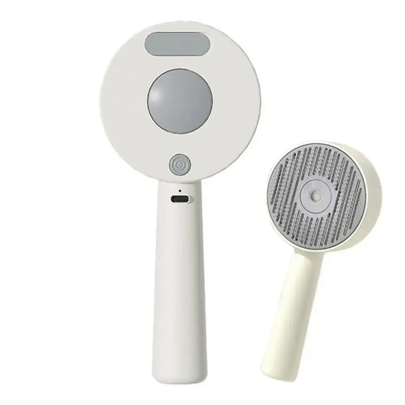 Anti-Static Pet Spray Hair Comb Massaging Demating Cat Steamy Shedding Brush Removes Loose Fur One-click Cleaning Button
