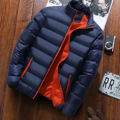 Casual Slim Fit Cotton Coat For Men And Women 2021 Winter Thickened Padded Jacket Fashionable Stand Collar Student Style