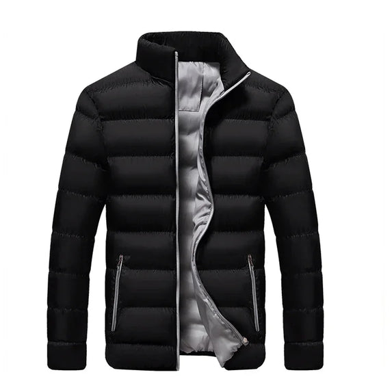 Casual Slim Fit Cotton Coat For Men And Women 2021 Winter Thickened Padded Jacket Fashionable Stand Collar Student Style