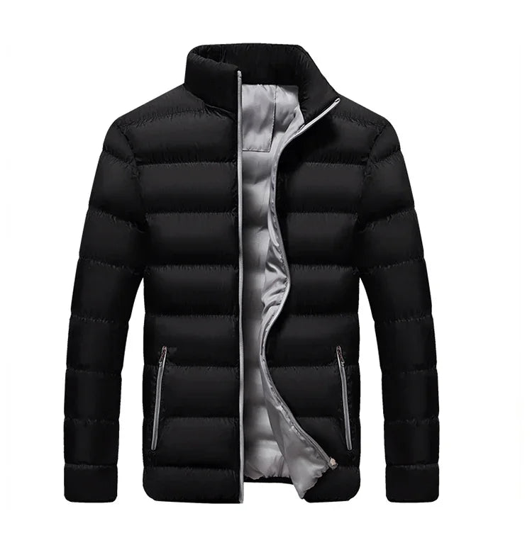 Casual Slim Fit Cotton Coat For Men And Women 2021 Winter Thickened Padded Jacket Fashionable Stand Collar Student Style