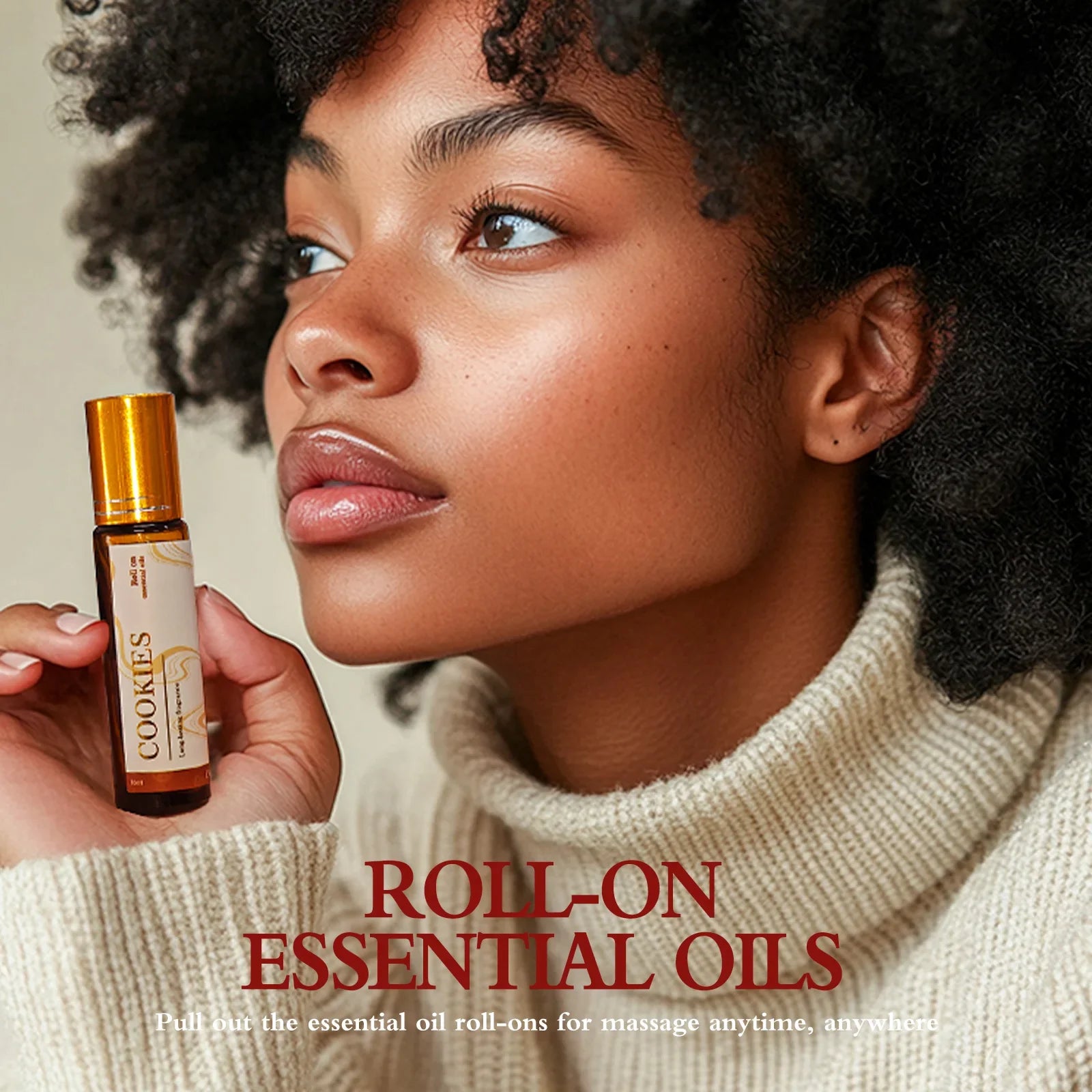 0.33fl.Oz Roller Essential Oils Fragrance Long Lasting Roll-On Essential Oils Gifts aromatherapy perfume Vanilla coconut