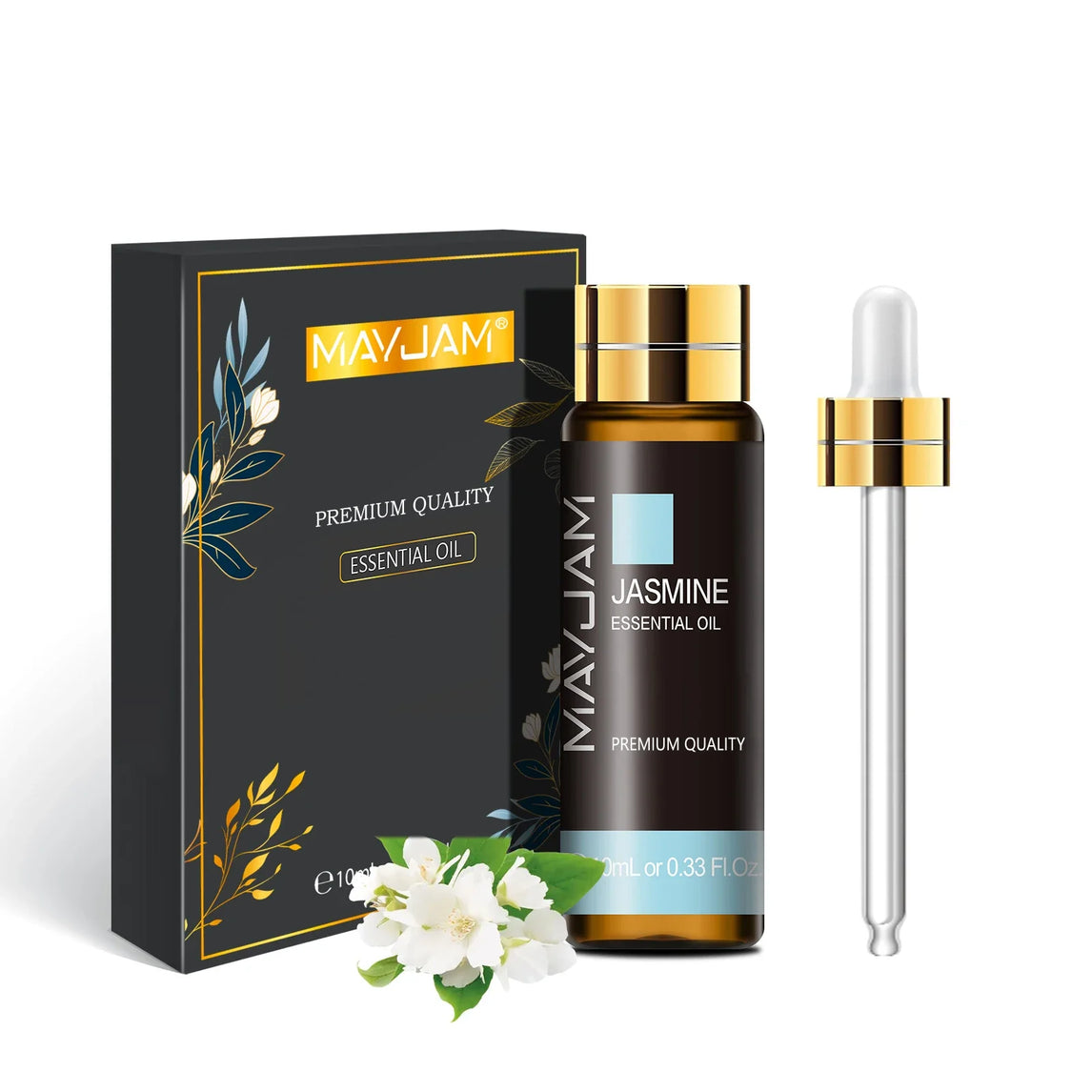 MAYJAM 10ml Pure Essential Oil Lavender Eucalyptus Vanilla Sandalwood Jasmine Bergamot Lemongrass Cinnamon Grapefruit 1pc