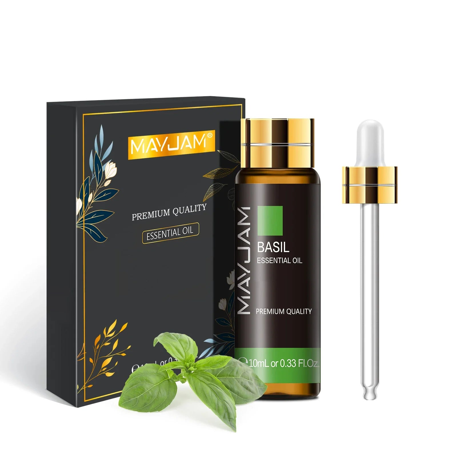 MAYJAM 10ml Pure Essential Oil Lavender Eucalyptus Vanilla Sandalwood Jasmine Bergamot Lemongrass Cinnamon Grapefruit 1pc