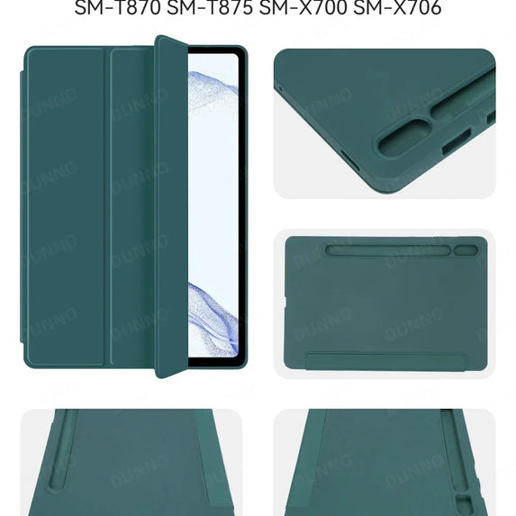 Case Fit Samsung Galaxy Tablet Case for S6 lite Tab A9 A8 A7 S7 S8 S9 and Plus FE Smart Auto Sleep Wake Function Silicone Cover