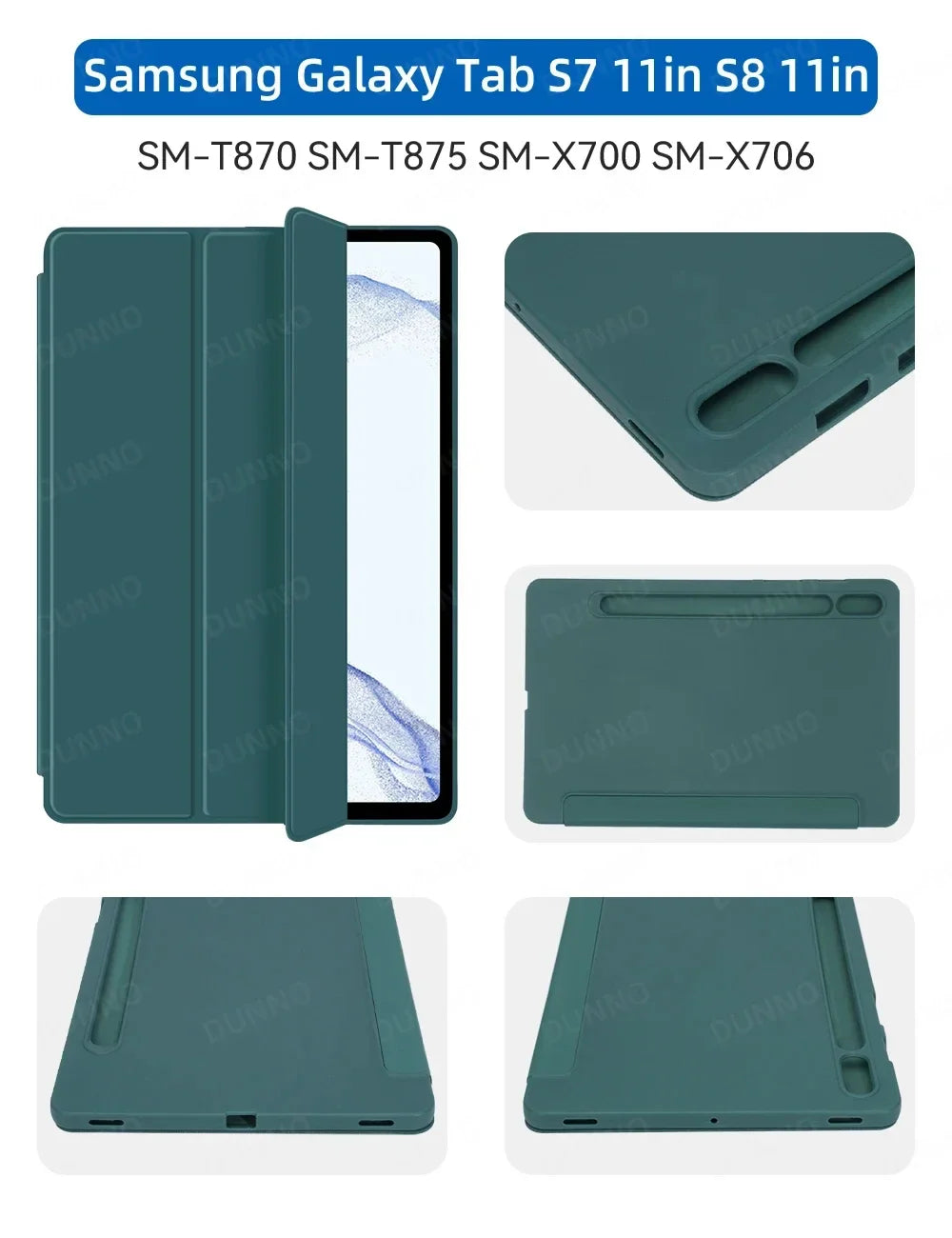 Case Fit Samsung Galaxy Tablet Case for S6 lite Tab A9 A8 A7 S7 S8 S9 and Plus FE Smart Auto Sleep Wake Function Silicone Cover