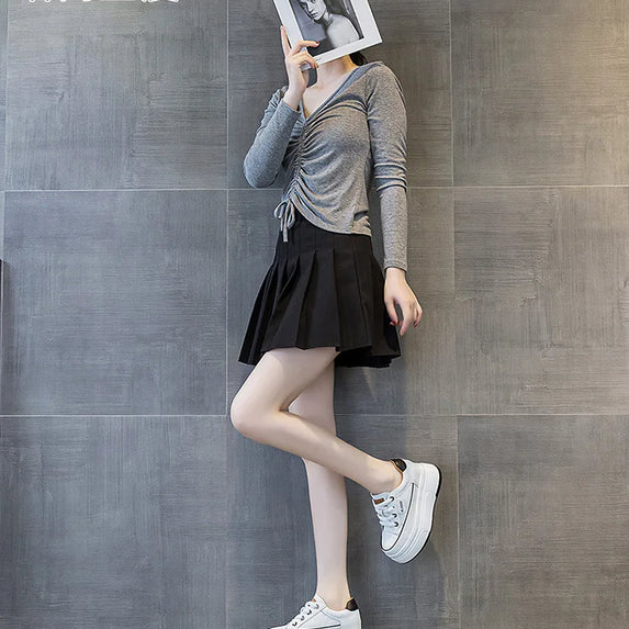 Fujin 9cm Cow Suede Genuine Leather Women Vulcanized Shoes Platform Wedge Skate Boarding High Brand Heels Casual Summer Shoes
