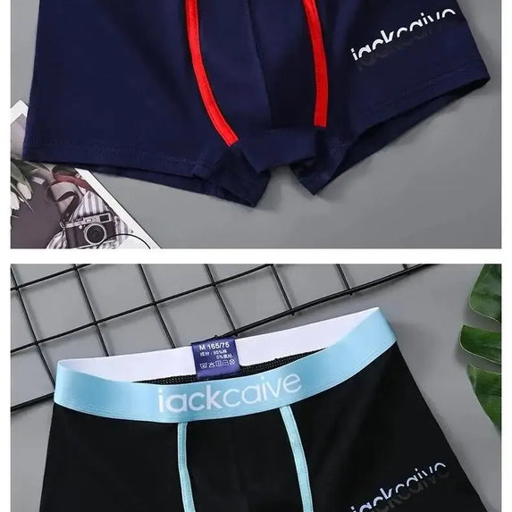 3Pcs Male Panties Cotton Men's Underwear Boxers Breathable Man Boxer Printed Underpants Comfortable Shorts Men Underwear M-3XL